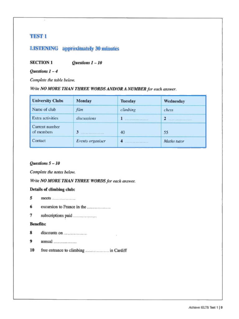 Listening Practice Last PDF | PDF
