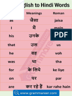 1000 Hindi Words Vocabulary Book PDF