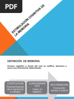 Estimulación Cognitiva de La Memoria