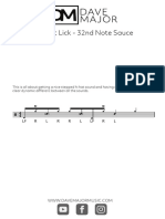 HI Hat Lick - 32nd note sauce