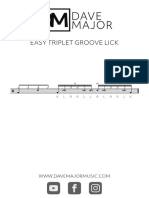 Easy Triplet Groove Lick - Free Drum Lesson 