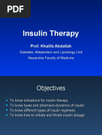 Insulin Therapy: Prof. Khalifa Abdallah