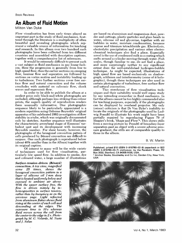 Milton Van Dyke's Fluid Motion Album | PDF | Fluid Dynamics