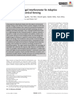 Bioinspired Hydrogel Interferometer For Adaptive Coloration and Chemical Sensing