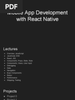 Mobile App Development With React Native