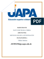 Metodologia de La Investigacion Tarea 1