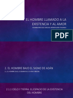 2 El Hombre Llamado A La Existencia y Al Amor