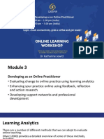 April 17: Module 3: Developing As An Online Practitioner