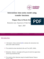 Intervention Time-Series Model Using Transfer Functions: Xingwu Zhou & Nicola Orsini