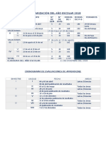 CALENDARIZACION