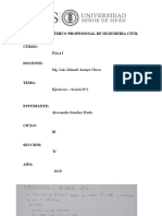 Física I - Ejercicios Sesión 2 - Ingeniería Civil