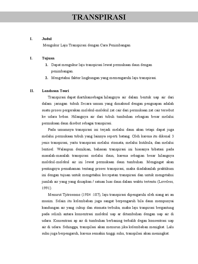 Lkm Fistum Transpirasi Pdf