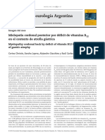 Mielopata cordonal posterior por dficit de vitamina B12 en el contexto de atrofia gstrica