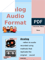 Analog Audio Format S: Prepared By: Canceran, Mary Rose