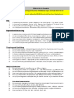 FCA COVID-19 Checklist - SEM