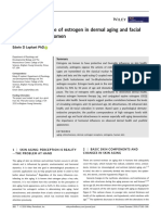 A Review of The Role of Estrogen in Dermal Aging and Facial