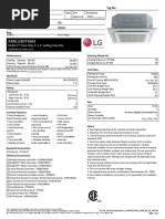 ARNU283TMA4: Multi V™ Four Way 3' X 3' Ceiling Cassette