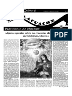 Suplemento el Tlacuache, DOMINGO 12 DE AGOSTO DE 2001