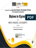 Diploma de Administración de Empresas del IEST Privado De Inv. Industriales