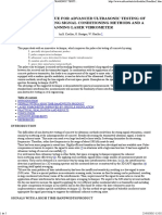 A Novel Technique For Advanced Ultrasonic Testing of Concrete by Using Signal Conditioning Methods and A Scanning Laser Vibrometer