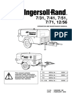 Ingersoll Rand AC260D Operators Manual PDF