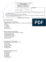 Prueba de Diagnostico - 9no - 2019