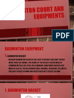 Badminton Court and Equipments