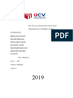 "Año de La Universalización de La Salud" Resumen de La Primera Unidad Integrantes