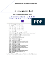 File Extensions List