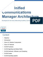 12 Cisco Unified Communications Manager Architecture