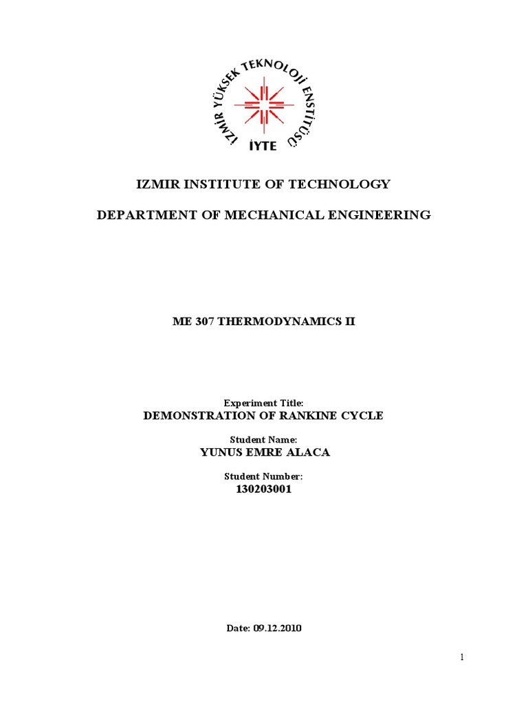 refrigeration cycle experiment report Conversion Rankine Energy Cycle Report Gases refrigeration cycle experiment report Conversion Rankine Energy Cycle Report Gases