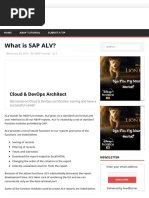 What Is SAP ALV - SAPHub