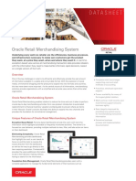 Datasheet: Oracle Retail Merchandising System