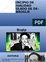 Principio de Dualidad Postulado de De-Broglie