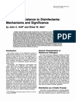 Microbial Resistance To Disinfectants