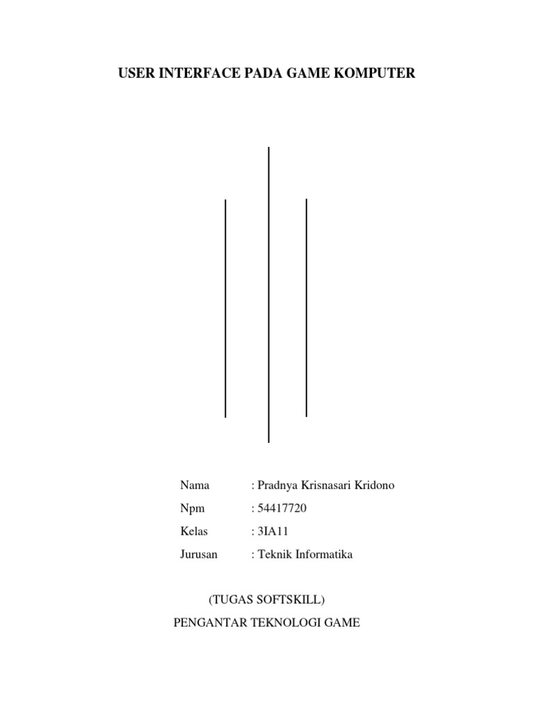 User Interface Pada Game Komputer | PDF
