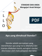 STANDAR DAN ANDA Mengajari Anak Belajar