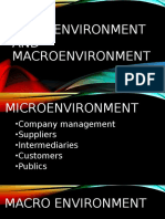 Microenvironment AND Macroenvironment