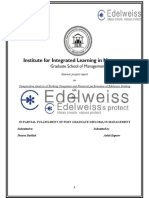 Summer Project Report On Comparative Analysis of Broking Companies and Financial Performance of Edelweiss Broking LTD
