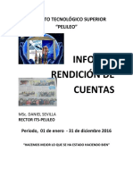 Informe de Rendición de Cuentas 2016