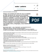 Alergia a las proteínas de leche de vaca no mediada IgE