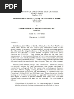Law Offices of David j. Stern, p.a. and David j. Stern, Individually, V. Loren Banner and Wells Fargo Bank, n.a.