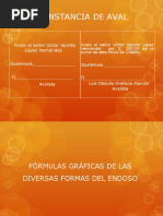 Constancia de Aval y Letras de Cambio