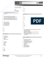 B1PLUS UNIT 6 Test Answer Key Higher