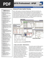 QSYS Professional - APQP: Advanced Product Quality Planning