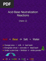 Acid-Base Neutralization 2nd