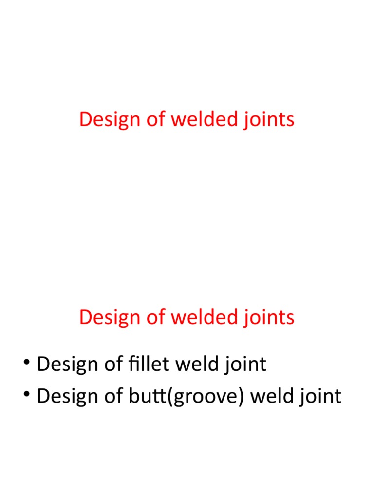 Design of Welded Joints PDF