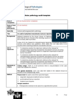 Cellular Pathology Audit Template: (To Be Inserted When Completed) (To Be Inserted)