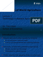Economics of World Agriculture: Technology in Peasant Agriculture