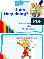 What Are They Doing?: Present Continuous With The Simpsons